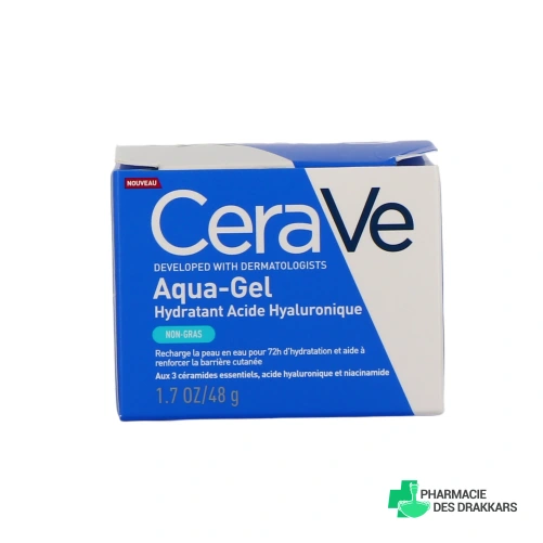 CeraVe Aqua Gel Hydratant Acide Hyaluronique - Vue 360°