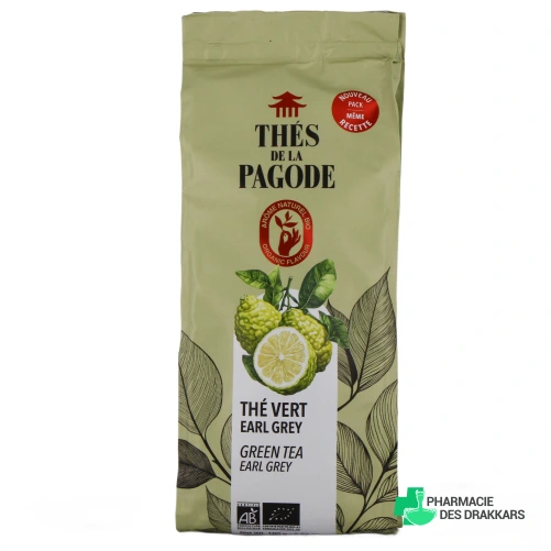 Thés de la Pagode Thé Vert Earl Grey Bio - Vue 360°