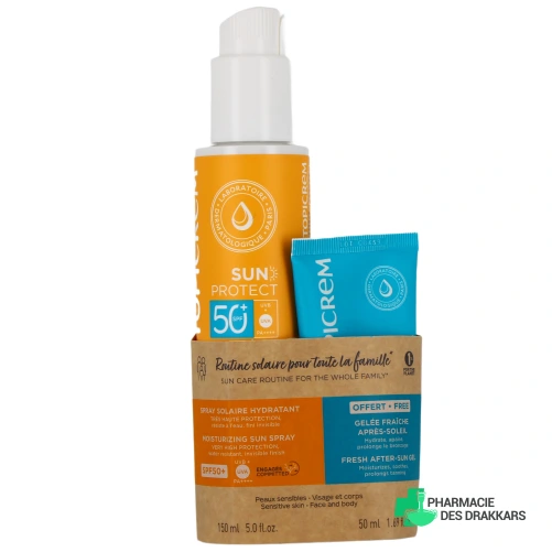 Topicrem Sun Protect Spray Solaire Hydratant - Vue 360°