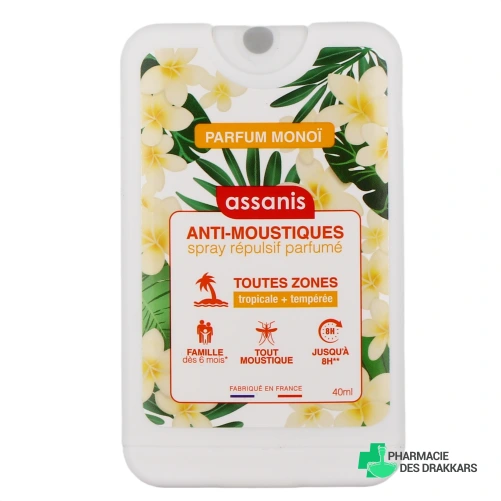 Assanis Spray Répulsif Anti-Moustiques - Vue 360°