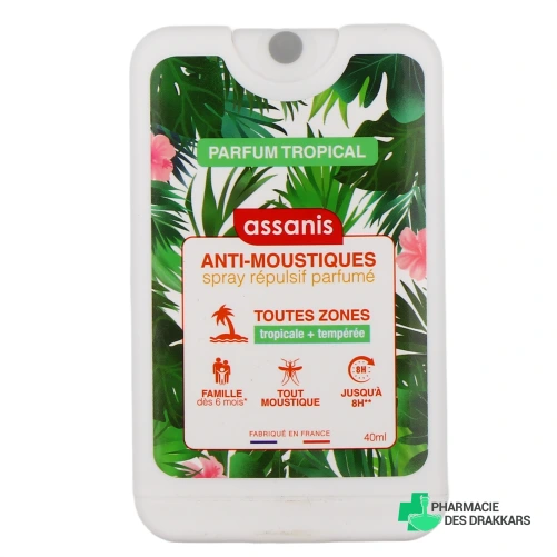 Assanis Spray Répulsif Anti-Moustiques - Vue 360°