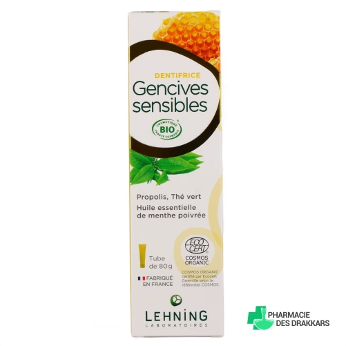 Lehning Dentifrice Bio Gencives Sensibles - Vue 360°