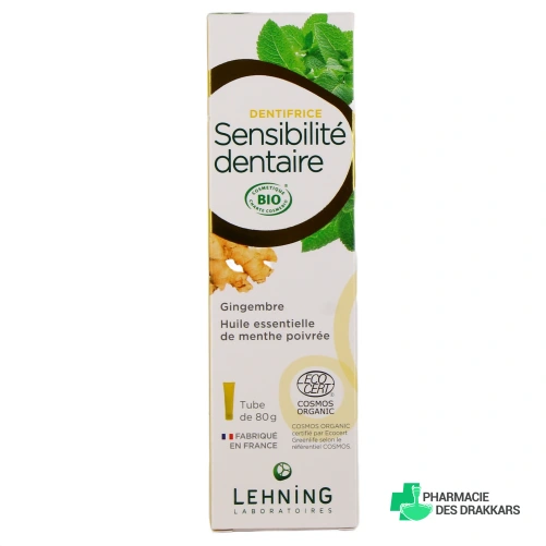 Lehning Dentifrice Bio Sensibilité Dentaire - Vue 360°