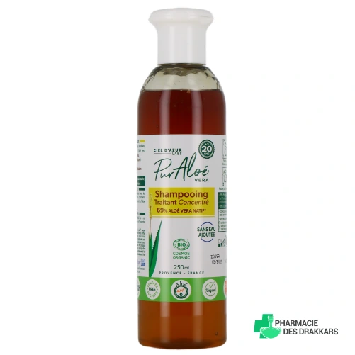 Pur Aloé Shampoing Traitant Bio 70 % Aloe Vera Natif - Vue 360°
