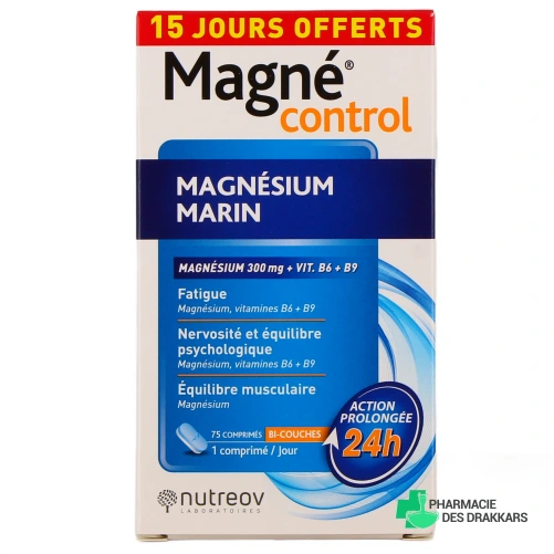 Magné Control Magnésium Marin 300mg - Vue 360°