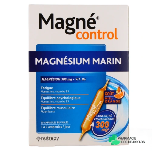 Magné Control Magnésium Marin 300mg - Vue 360°