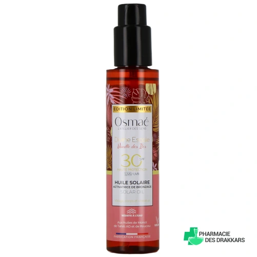Osmaé Huile solaire SPF30 Activatrice de Bronzage - Vue 360°