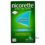Nicorette gommes 2 mg sans sucre - Vue 360°