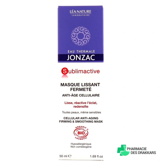 Jonzac Sublimactive Masque Lissant Fermeté Bio