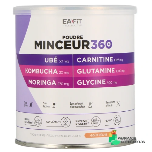 Eafit Minceur 360 Poudre Ubé Kombucha - Vue 360°