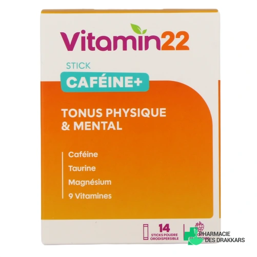 Vitamin'22 Caféine + Energy Instant - Vue 360°