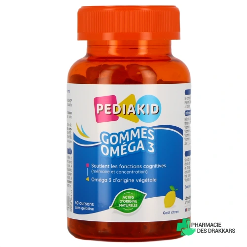 Pediakid Gommes Omega 3 - Vue 360°