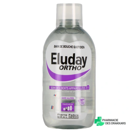 Eluday Ortho Bain de Bouche spécial Appareil Dentaire - Vue 360°