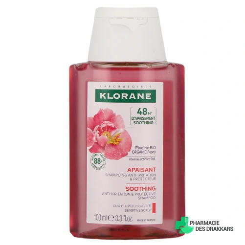 Klorane Shampoing Apaisant à la Pivoine - Vue 360°