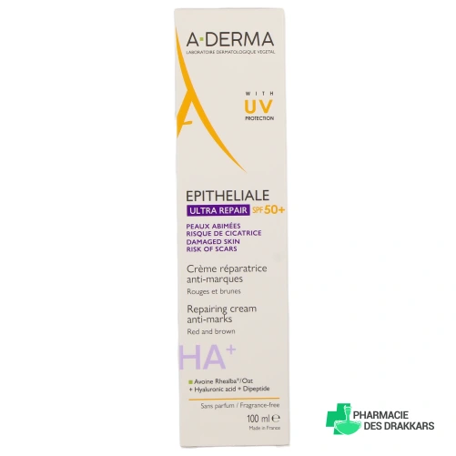 A-Derma Epitheliale A.H+ Ultra SPF50+ - Vue 360°