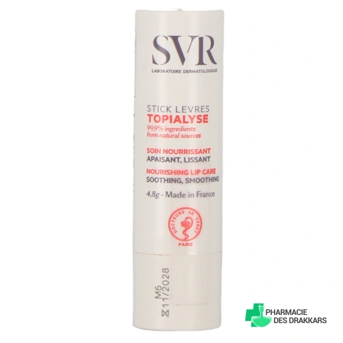 SVR Topialyse Stick lèvres nourrissant réparateur - Vue 360°