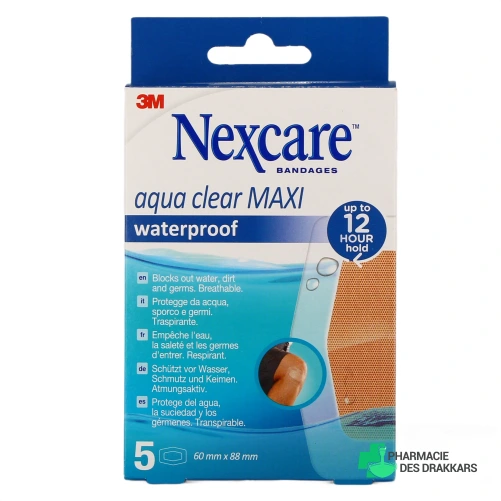Nexcare Aqua Clear Pansements Imperméables - Vue 360°