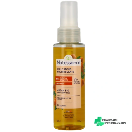 Natessance Huile Capillaire Argan - Vue 360°