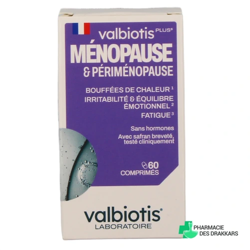 Valbiotis Plus Ménopause et Périménopause - Vue 360°