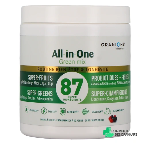 Granions All In One Green Mix - Vue 360°