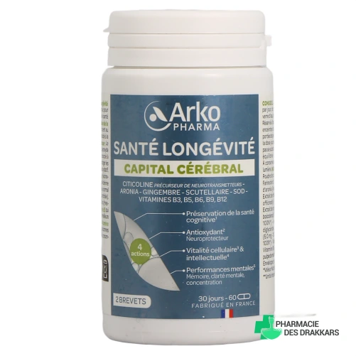 Arkopharma Santé Longévité Capital Cérébral - Vue 360°