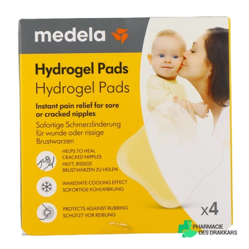 Medela Compresses d'Hydrogel - Vue 360°