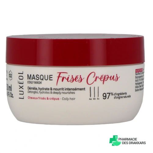 Luxéol Masque Frisés Crépus - Vue 360°
