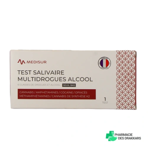 Test Salivaire Multidrogues Alcool - Vue 360°