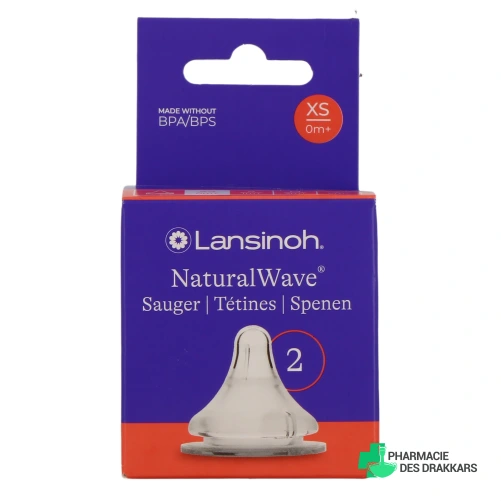 Lansinoh Natural Wave Tétines - Vue 360°