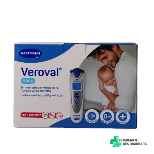 Veroval Easy Thermomètre Frontal - Vue 360°