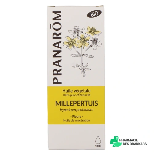 Pranarom Huile de macération millepertuis Bio - Vue 360°