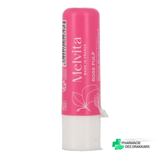 Melvita Baume Lèvres Rose Hydratant - Vue 360°
