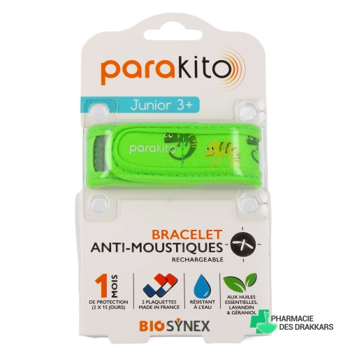 Parakito Bracelet Anti Moustique Rechargeable Enfant - Vue 360°
