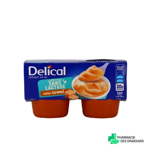 Delical Crème Dessert HP HC Sans lactose - Vue 360°