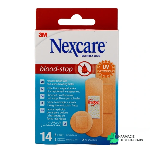 Nexcare Blood-Stop Pansements - Vue 360°