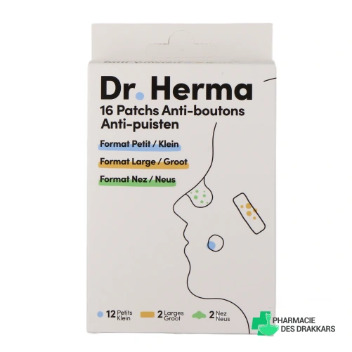 Dr Herma Patch Anti-Boutons - Vue 360°