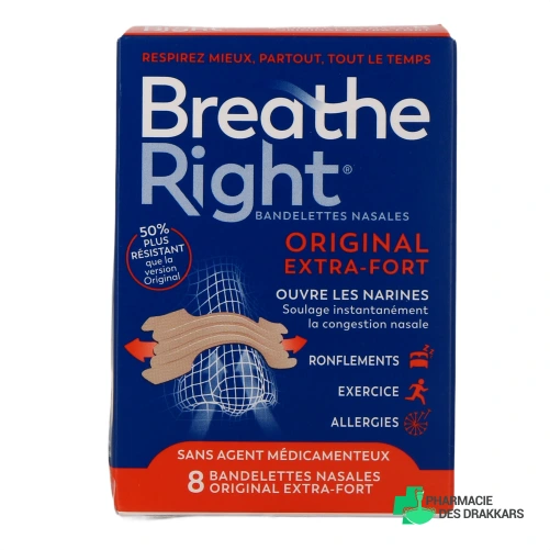 Breathe Right Bandelettes nasales - Vue 360°