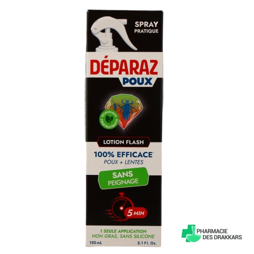 Deparaz Lotion Anti-Poux - Vue 360°