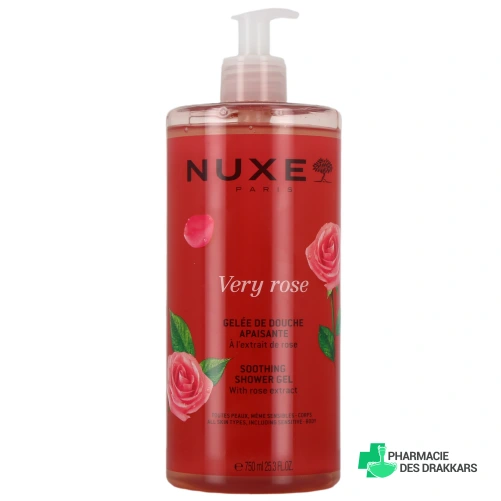Nuxe Very Rose Gelée de Douche Apaisante - Vue 360°