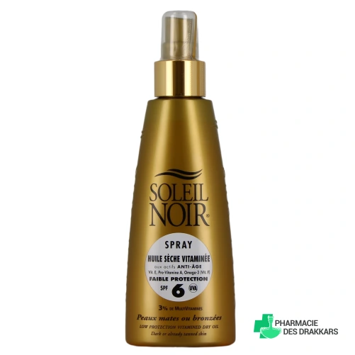 Soleil Noir Spray Huile Sèche - Vue 360°