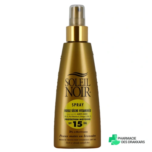 Soleil Noir Spray Huile Sèche - Vue 360°