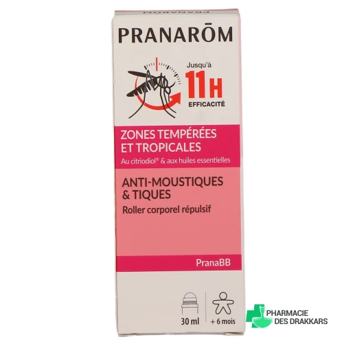 PranaBB Roller Anti-Moustique Lait Corporel Bio - Vue 360°