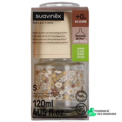 Suavinex Biberon Verre - Vue 360°
