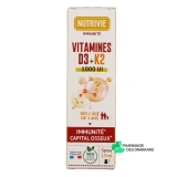 Nutrivie Vitamines D3 + K2 - Vue 360°