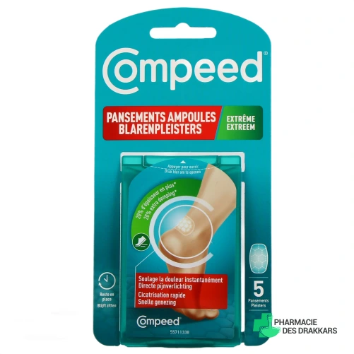 Compeed Pansement Ampoule Talon Extrême - Vue 360°