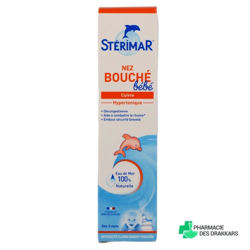 Stérimar Nez Bouché Bébé Spray Hypertonique Cuivre - Vue 360°