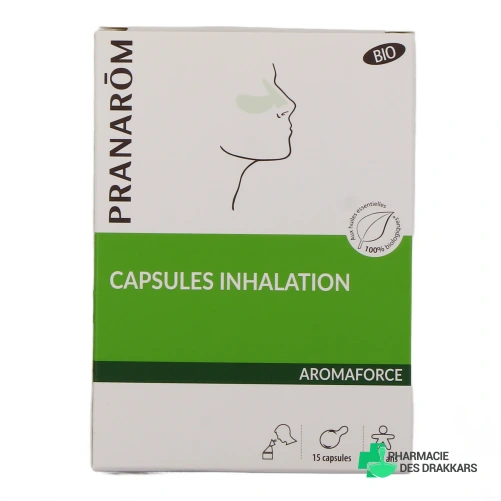 Pranarom Aromaforce Capsules Inhalation Bio - Vue 360°