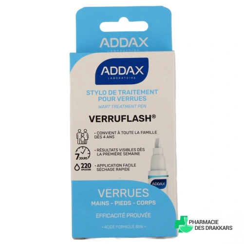 Addax Verruflash Stylo Verrues - Vue 360°