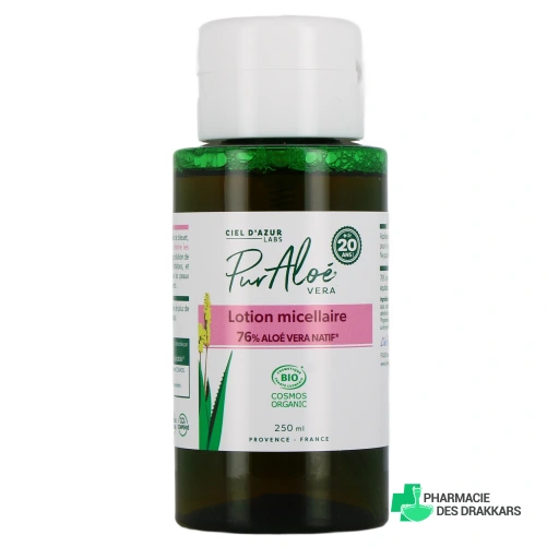 Pur Aloé Lotion Micellaire Bio 76% Aloe Vera Natif - Vue 360°