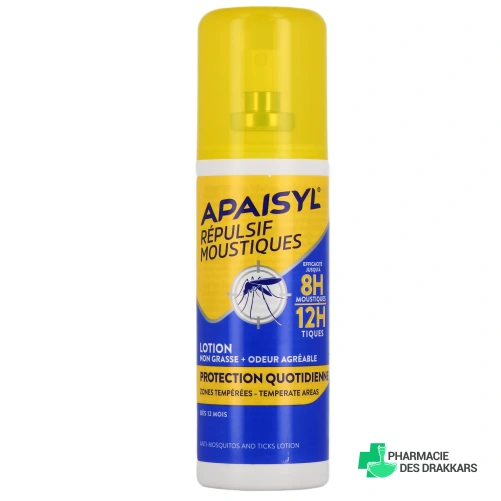 Apaisyl Répulsif Moustiques Lotion Protection quotidienne - Vue 360°